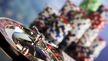 French Roulette wheel and betting table